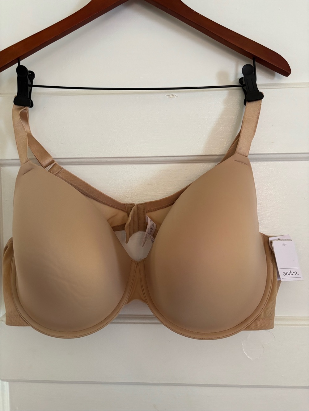 Smooth T-Shirt Bra Underwire Beige By Auden Size 46 DD NEW